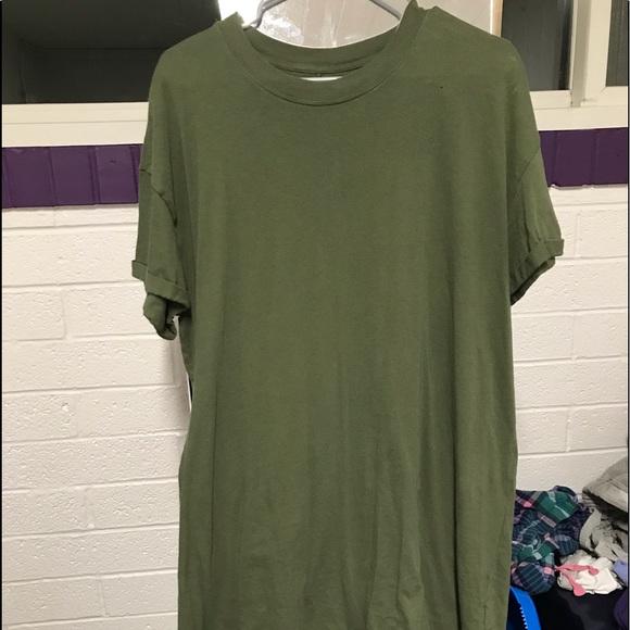 Green shirt dress - Picture 2 of 2